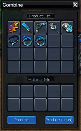 PvE crafting items